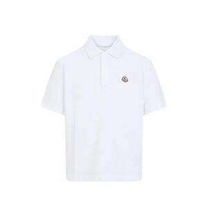 Moncler Men Logo Cotton Piqué Polo Shirt